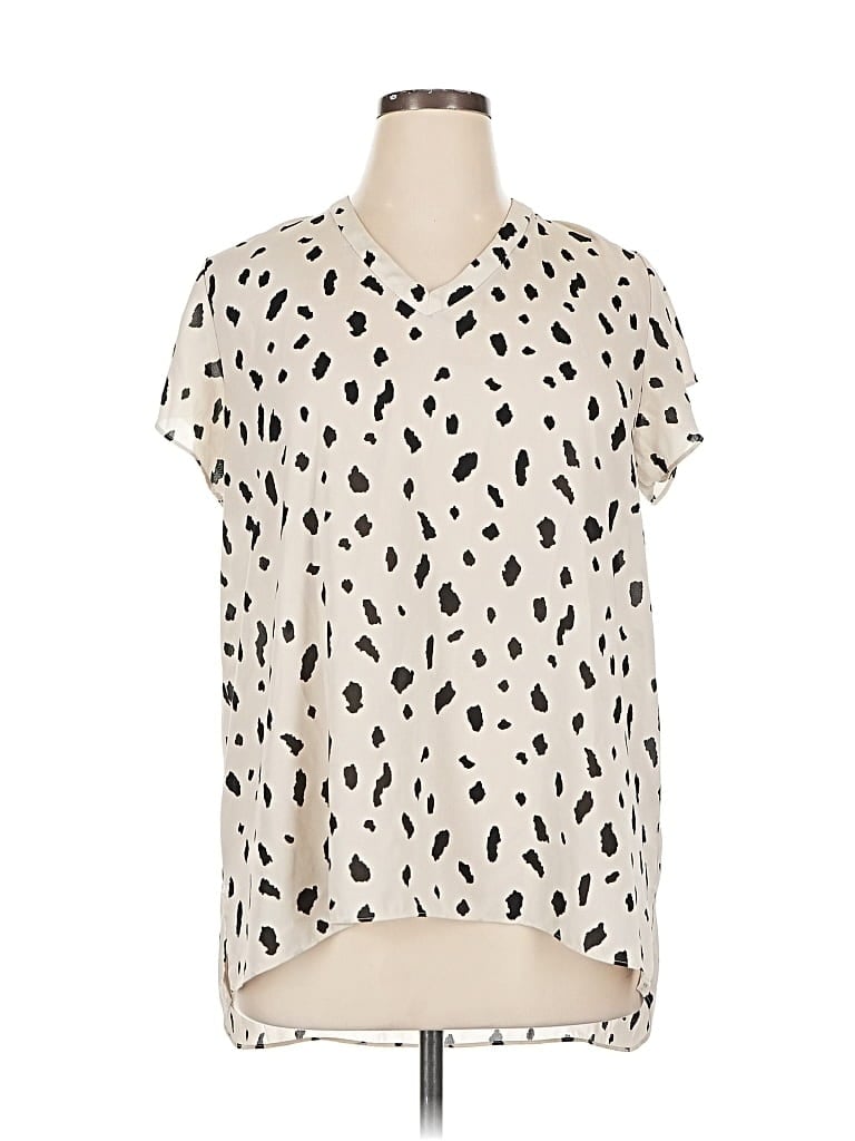 EVERLEIGH Pre-owned Short Sleeve Blouse In White