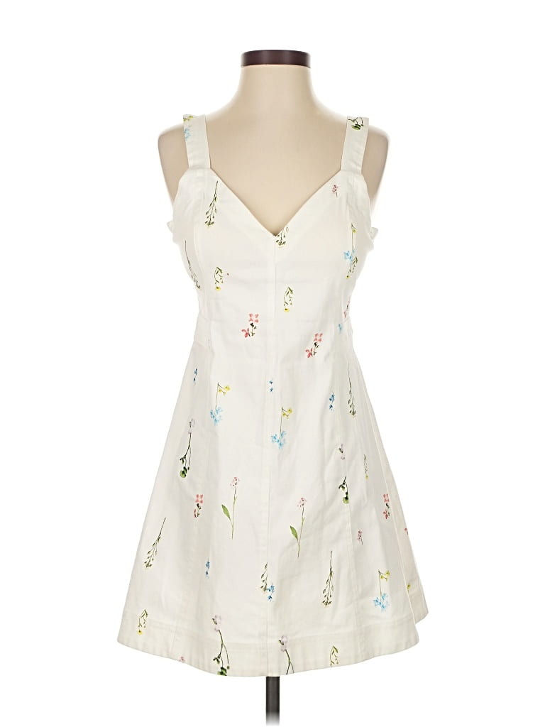 Pre-owned Parker Casual Dress In White