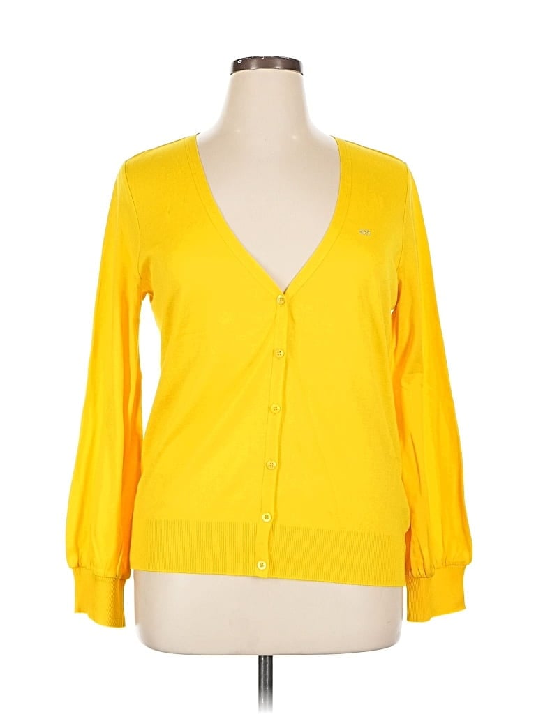 Pre-owned Escada Sport Cardigan Sweater In Yellow
