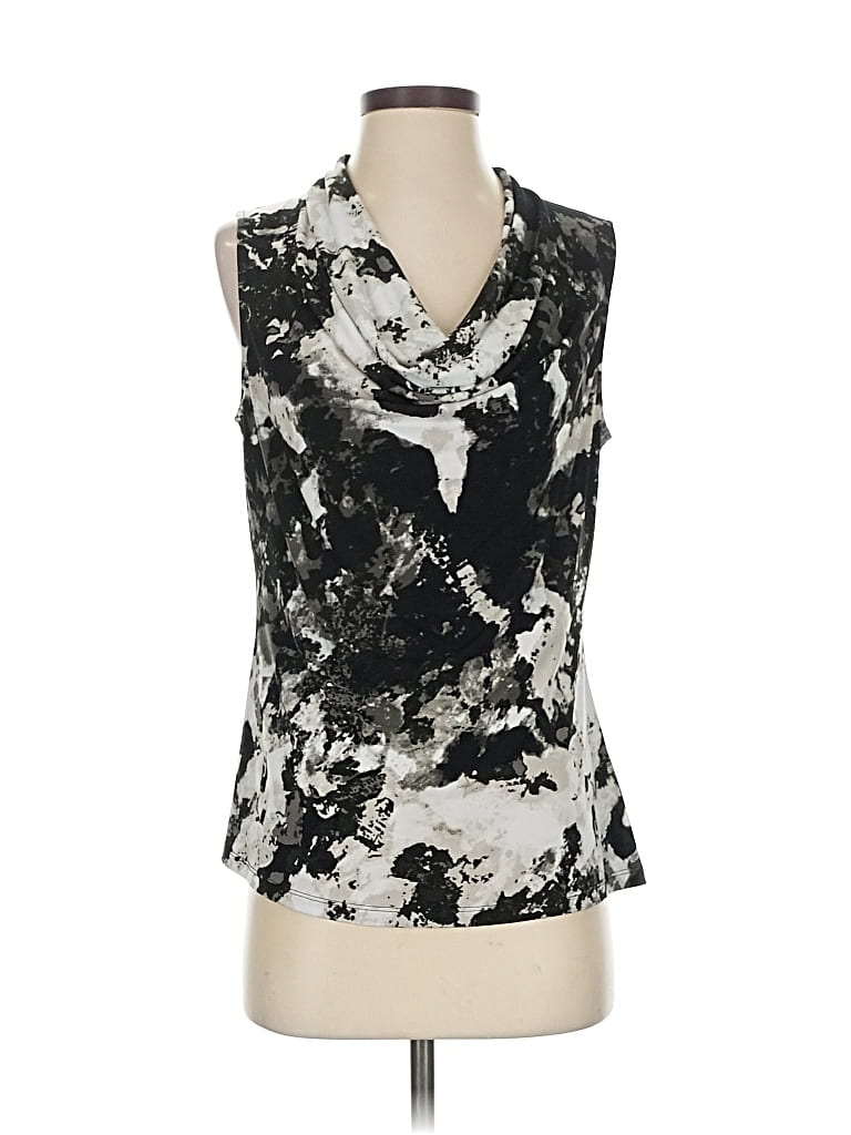 Pre-owned Marc New York Andrew Marc Sleeveless Blouse In Black