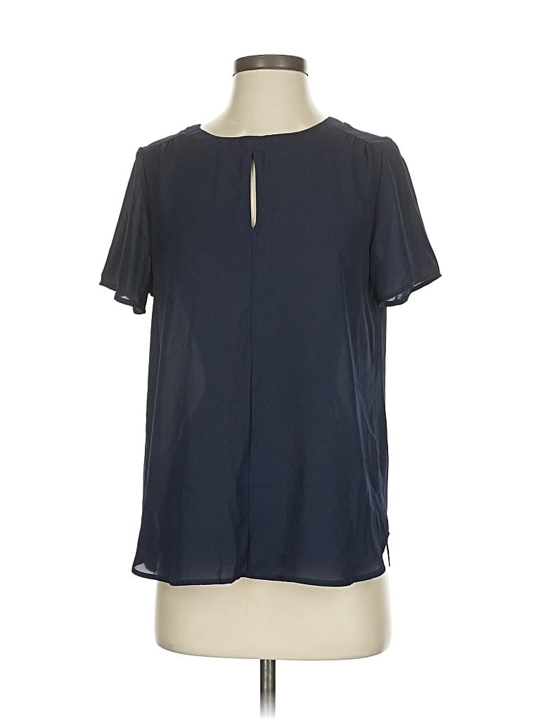WEST KEI Pre-owned Short Sleeve Blouse In Blue