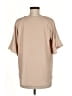 La Miel 100% Polyester Tan Short Sleeve Blouse Size M - photo 2