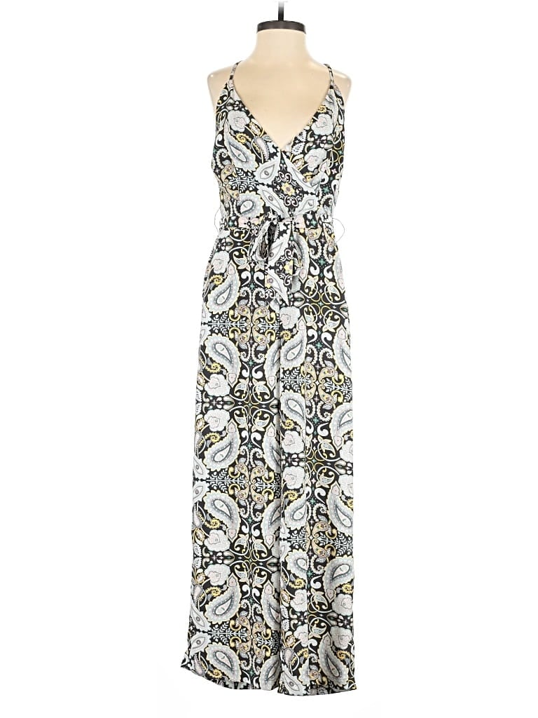 Pre-owned Ann Taylor Loft Outlet Jumpsuit In Gray