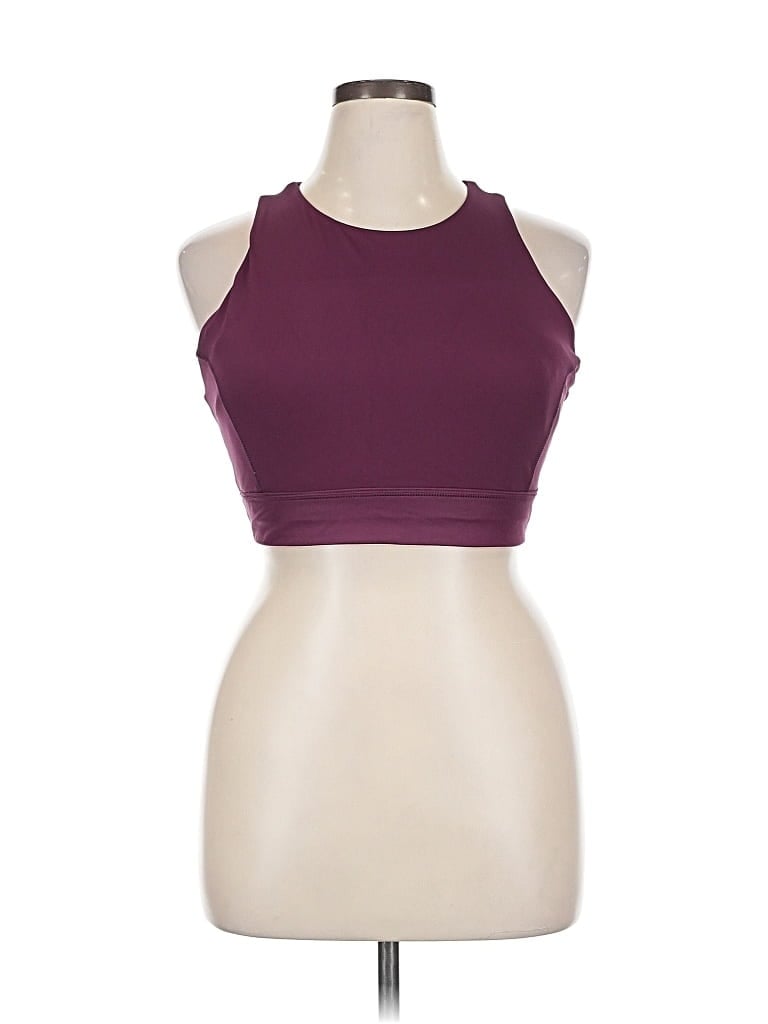 Pre-owned Spyder Tank Top Burgundy Halter Neckline Tops