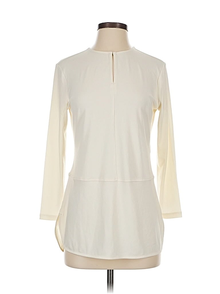 Pre-owned Polo Ralph Lauren 3/4 Sleeve Blouse In White