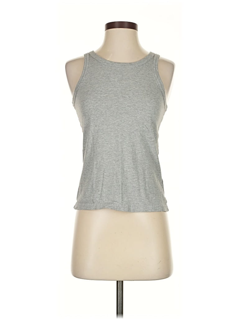 Click to view more detailed imagery on our partner's website Pre-owned Everlane Tank Top Gray Halter Neckline Tops