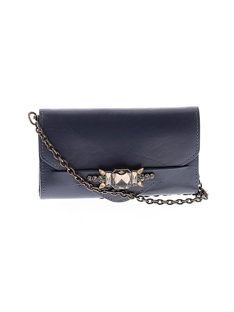 Pre-owned Unbranded Leather Crossbody Bag In Blue