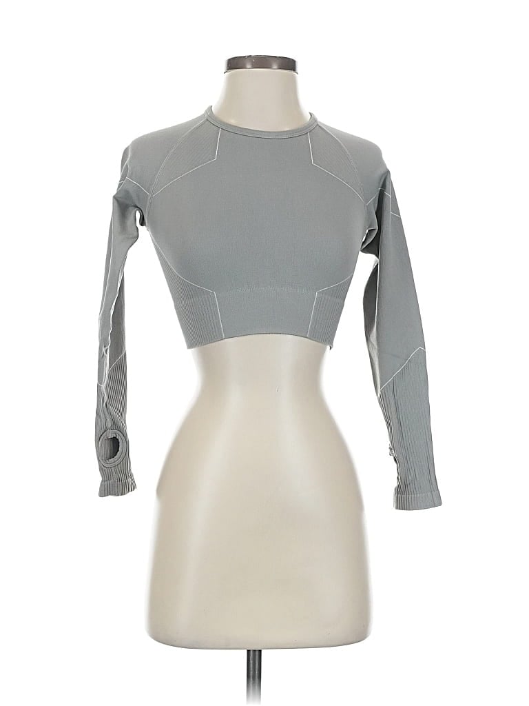 Pre-owned Aybl 3/4 Sleeve T-shirt In Gray