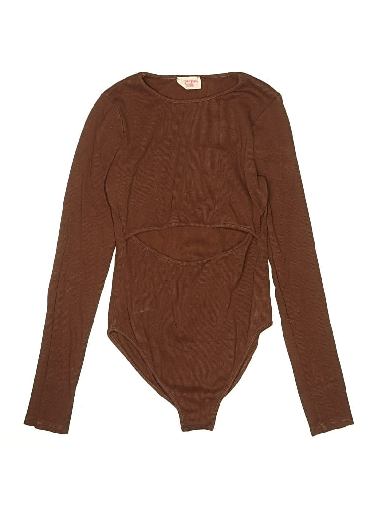 Pre-owned Showpo Bodysuit In Brown