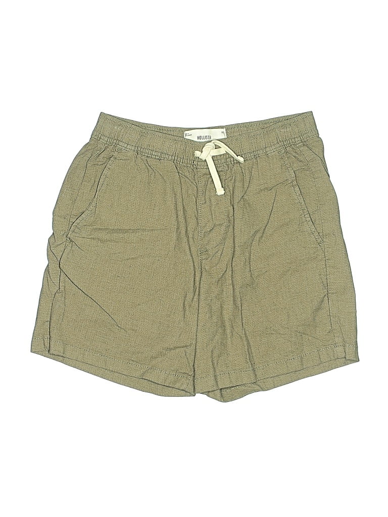 Pre-owned Hollister Khaki Shorts In Green