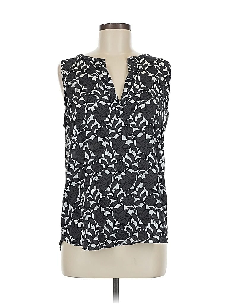 Pre-owned Ann Taylor Loft Sleeveless Blouse In Black