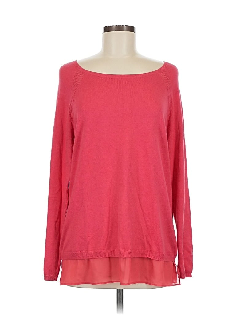 DKNYC Pre-owned Long Sleeve Top Red Boatneck Tops