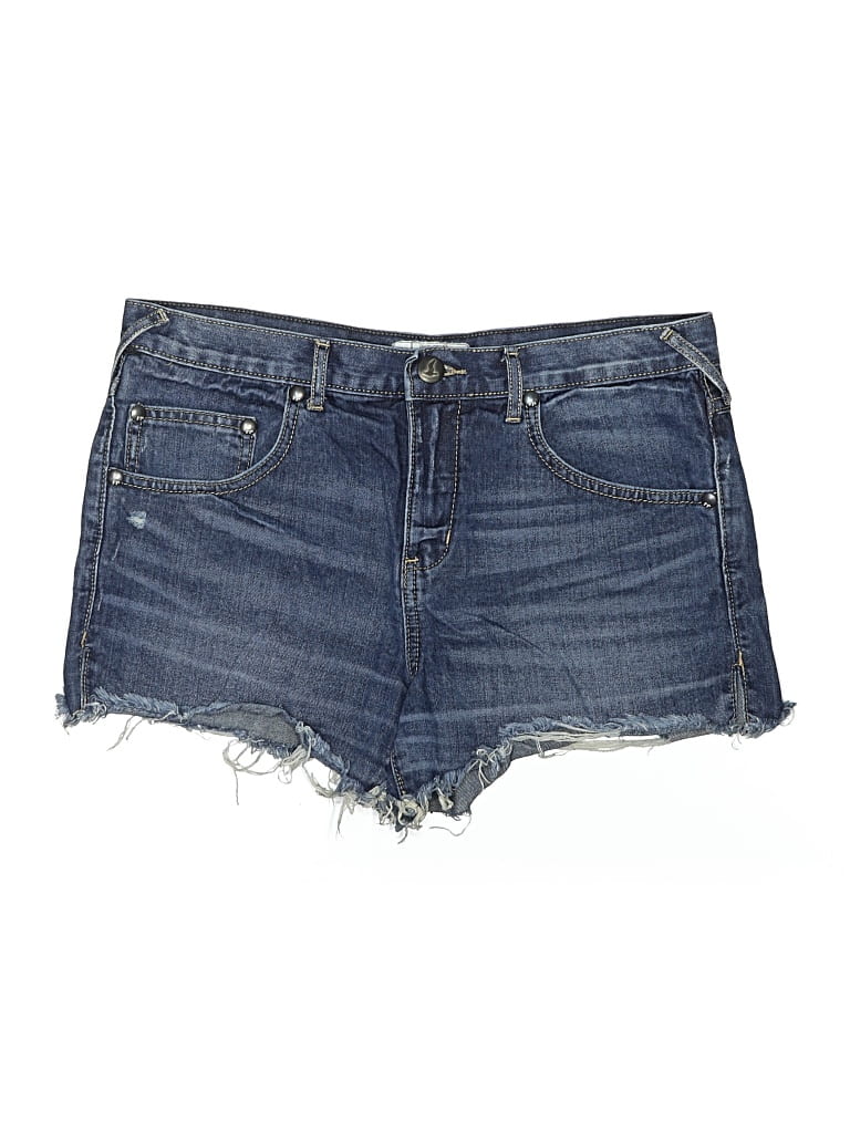 Pre-owned Free People Denim Shorts In Blue