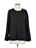 Ella Moss Solid Black Pullover Sweater Size M - photo 1
