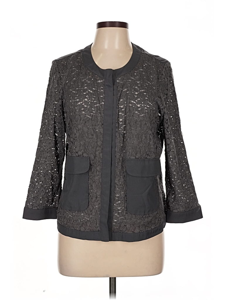 Pre-owned Alfani Kimono In Gray