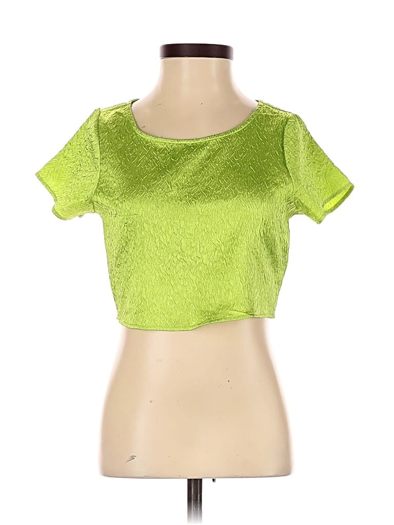 URBAN OUTFITTERS Pre-owned Short Sleeve Top Green Sweetheart Neckline Tops