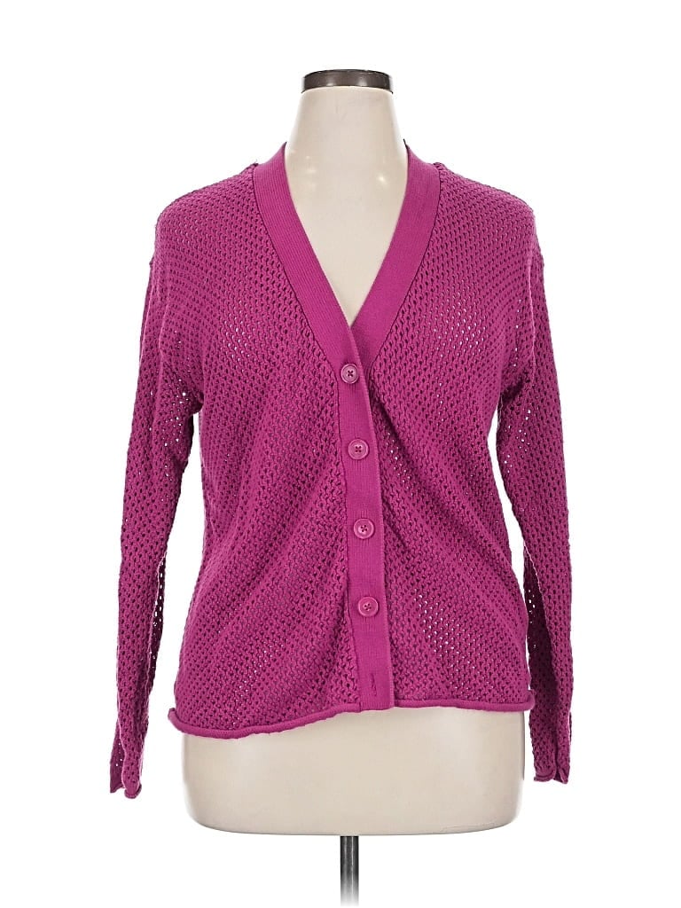 LANE BRYANT Pre-owned Cardigan Sweater In Pink