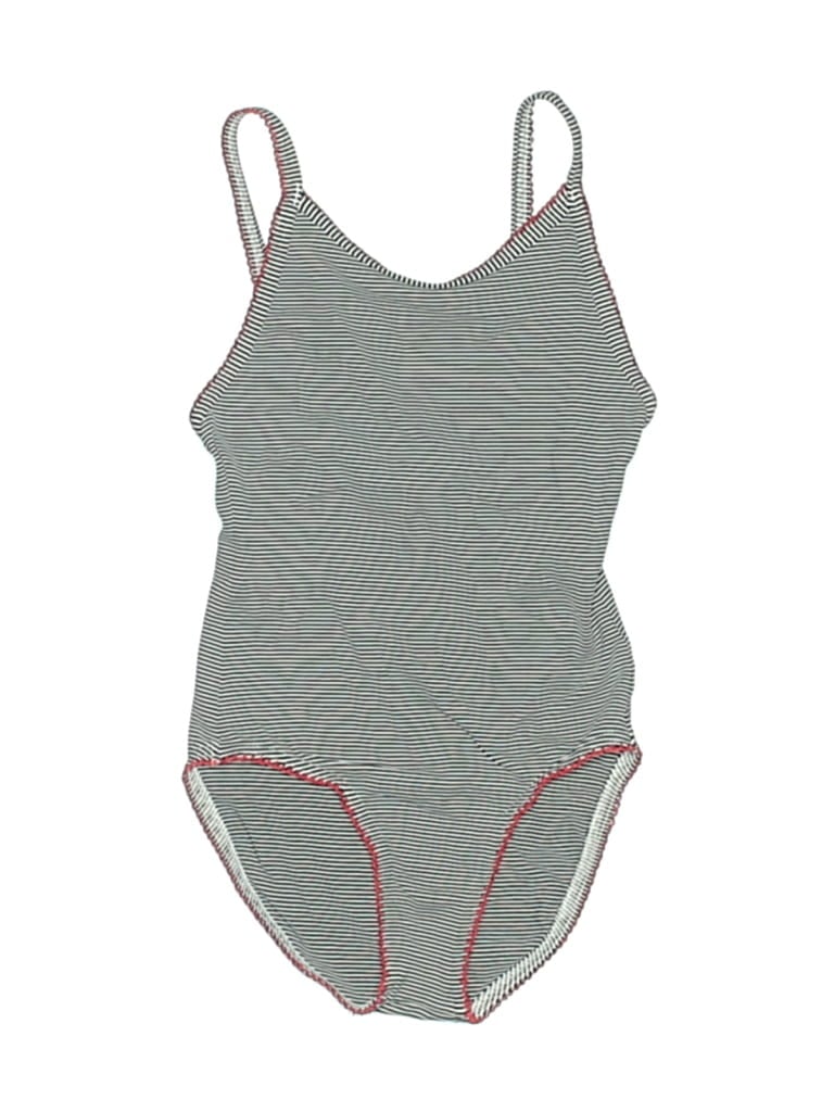 Pre-owned Petit Bateau Kids' One Piece Swimsuit In Gray