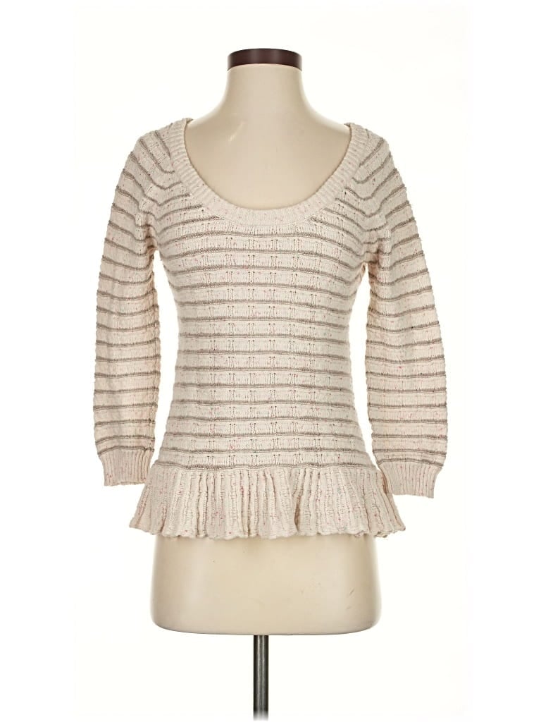 Pre-owned American Rag Cie Pullover Sweater In White