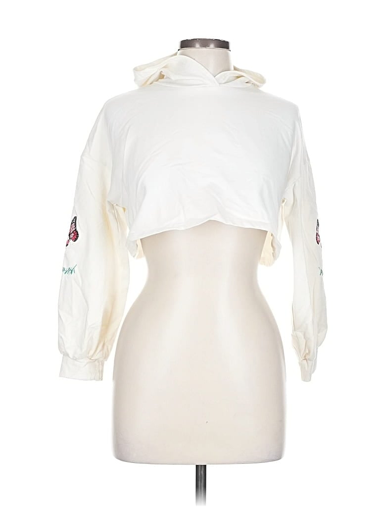 Pre-owned Shein Cardigan Sweater In White