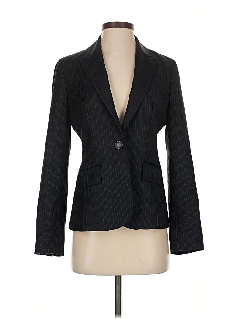 Pre-owned J.crew Factory Store Wool Blazer Jacket In Black