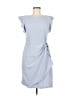 DKNY Solid Blue Casual Dress Size 6 - photo 1