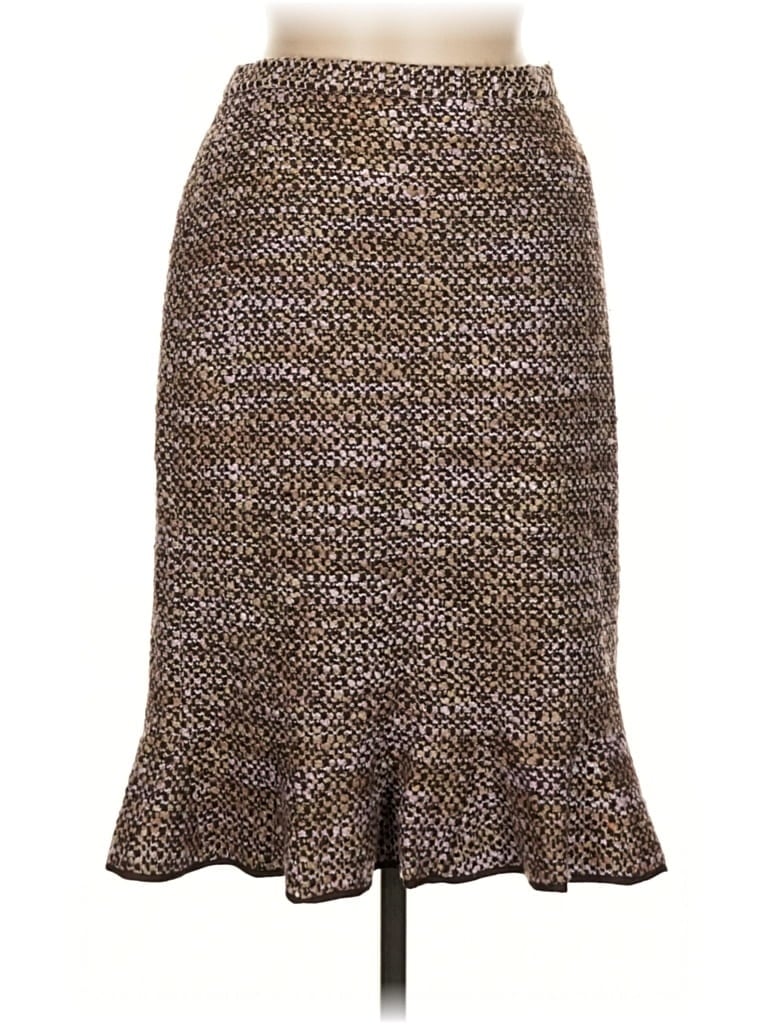 Pre-owned Grace Elements Formal Skirt In Brown