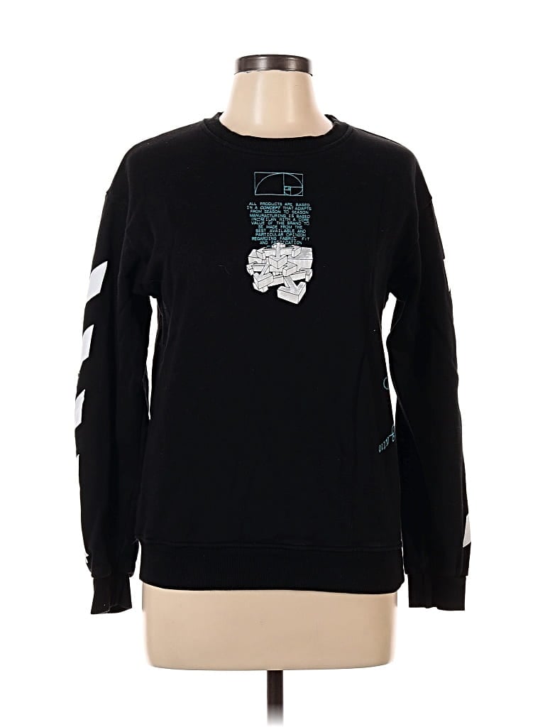 Pre-owned Off-white Sweatshirt In Black