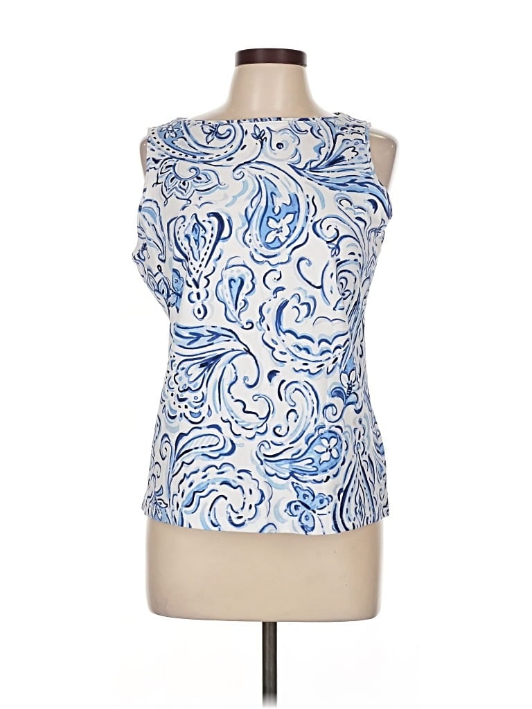 Click to view more detailed imagery on our partner's website Pre-owned Talbots Sleeveless T-shirt In Blue