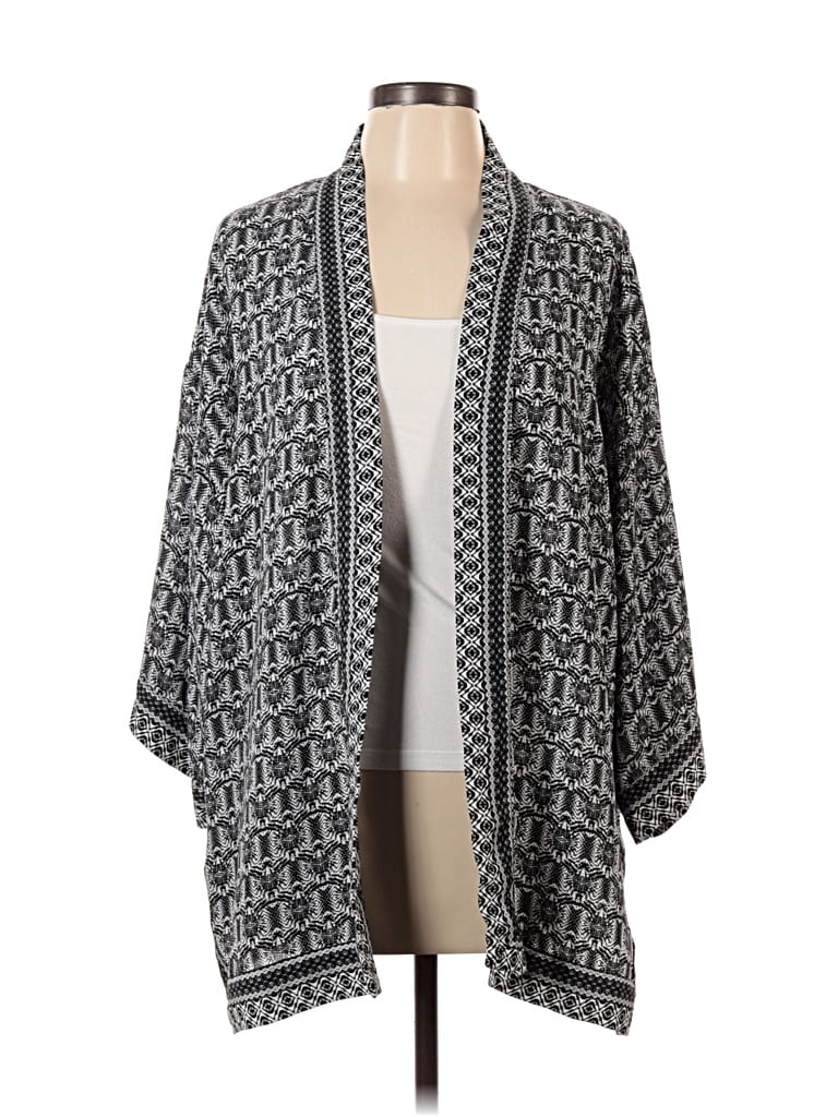 Pre-owned Max Studio Kimono In Gray