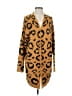 Easel Animal Print Gold Cardigan Size S - photo 1