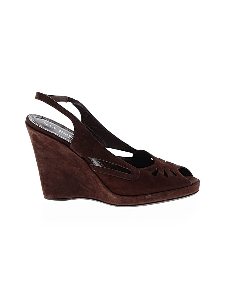 Pre-owned Via Spiga Wedges In Brown