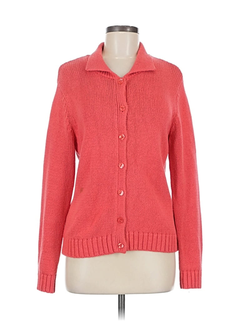Pre-owned Talbots Cardigan Sweater In Orange