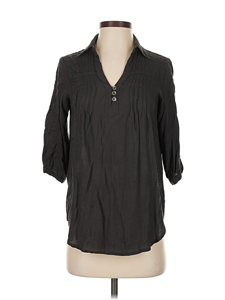 Pre-owned Ya Los Angeles 3/4 Sleeve Blouse In Gray