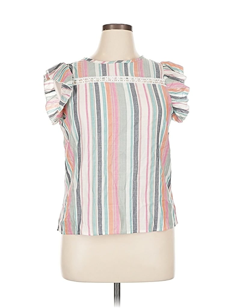 UNBRANDED Pre-owned Short Sleeve Blouse In Pink