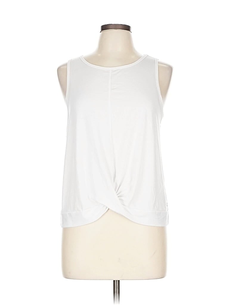 Pre-owned Gap Fit Sleeveless T-shirt In White