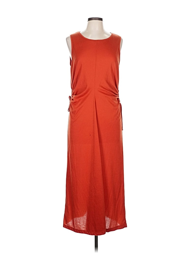 Pre-owned Mng Casual Dress In Orange