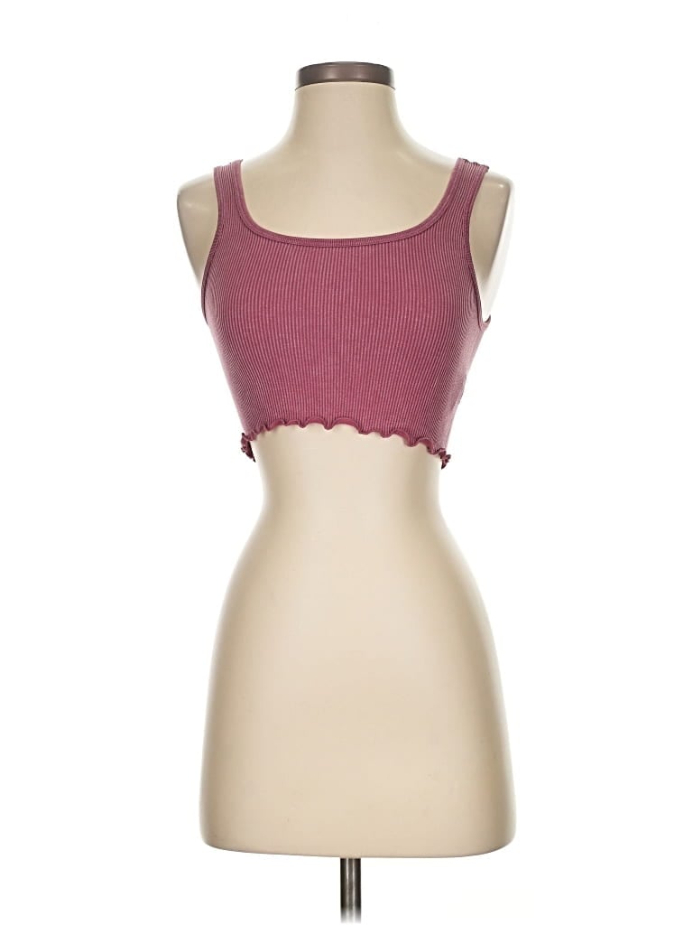 Pre-owned Aero Tank Top Burgundy Strapless Neckline Tops