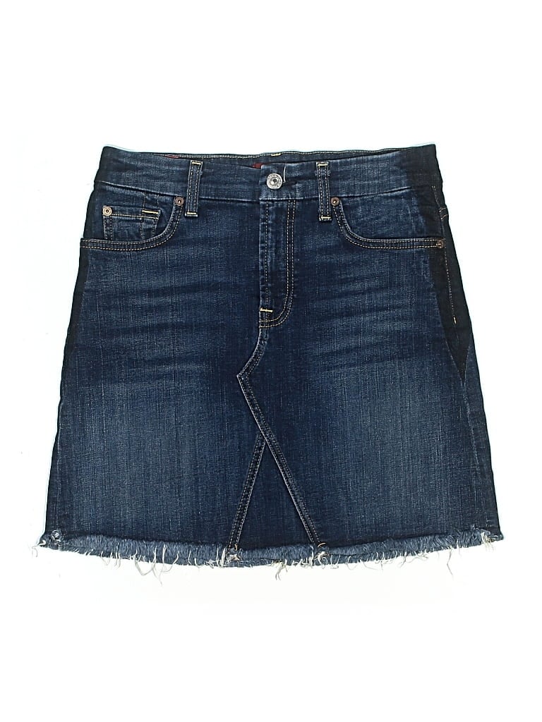Pre-owned 7 For All Mankind Denim Shorts In Blue