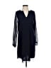 CAbi 100% Polyester Chevron-herringbone Blue Casual Dress Size S - photo 1