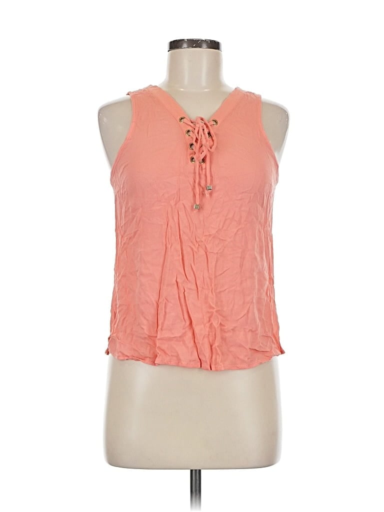 DEREK HEART Pre-owned Sleeveless Blouse In Orange
