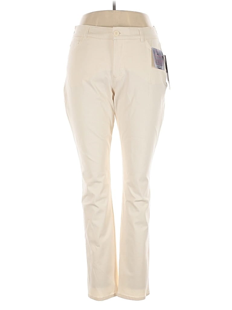Pre-owned Chaps Casual Pants In White