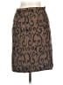 Philippe Le Bac Animal Print Brown Wool Skirt Size 6 - photo 2