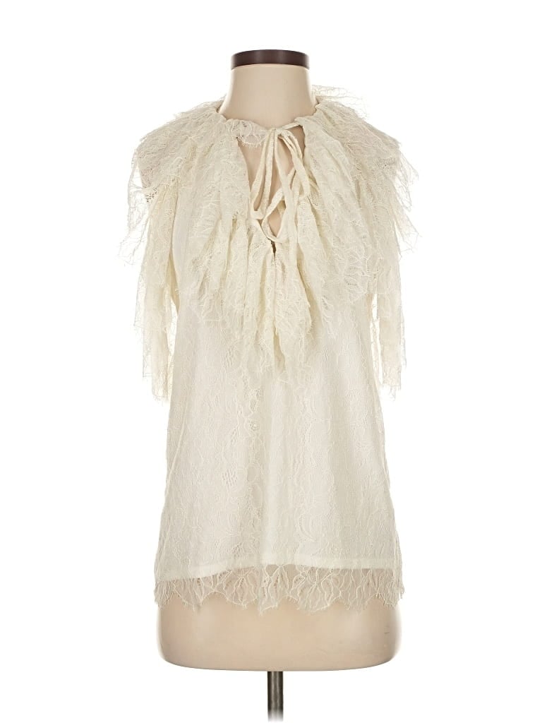 Click to view more detailed imagery on our partner's website Pre-owned Robert Rodriguez Sleeveless Blouse In White