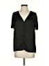 Paige 100% Polyester Black Short Sleeve Blouse Size S - photo 1