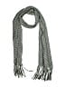 Unbranded Chevron-herringbone Gray Black Scarf One size - photo 1