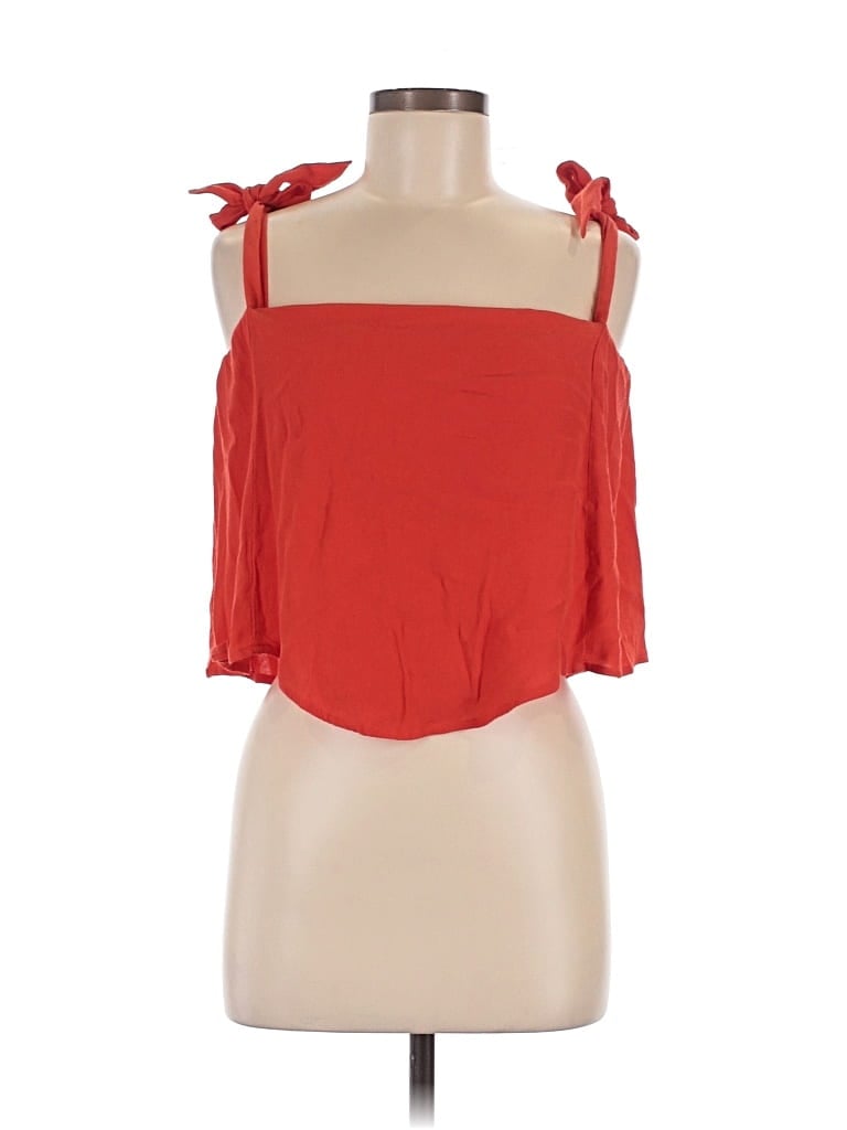 Pre-owned Astr Sleeveless Blouse In Red