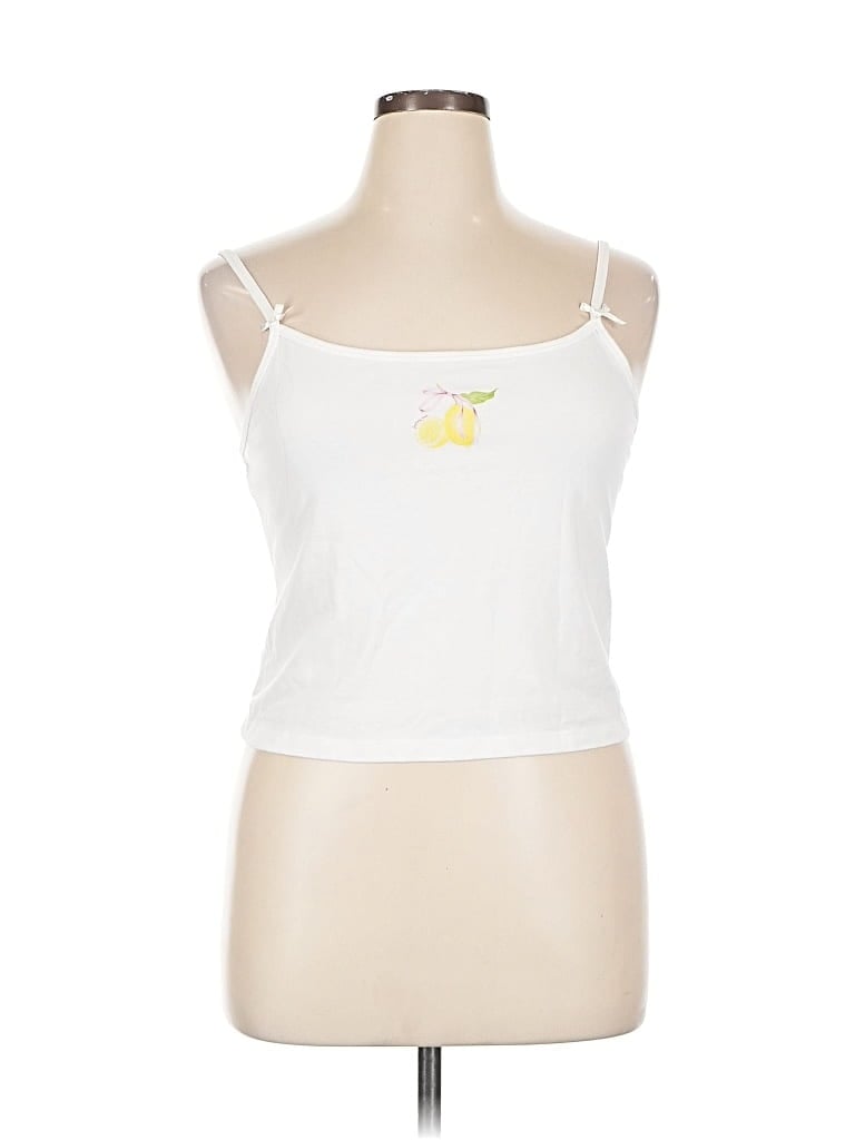 Pre-owned Wild Fable Tank Top White Strapless Neckline Tops