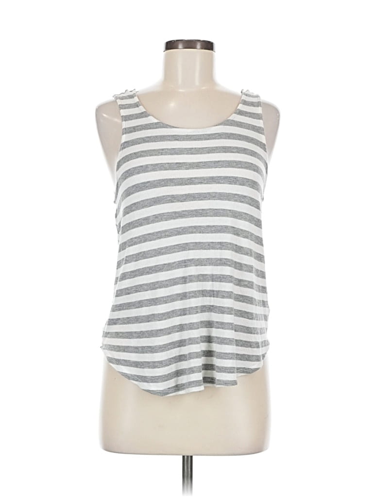 Pre-owned Final Touch Sleeveless Top Silver Halter Neckline Tops