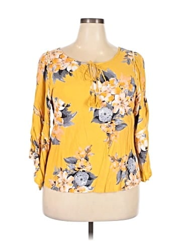 Unique Spectrum 3/4 Sleeve Blouse (view 1)